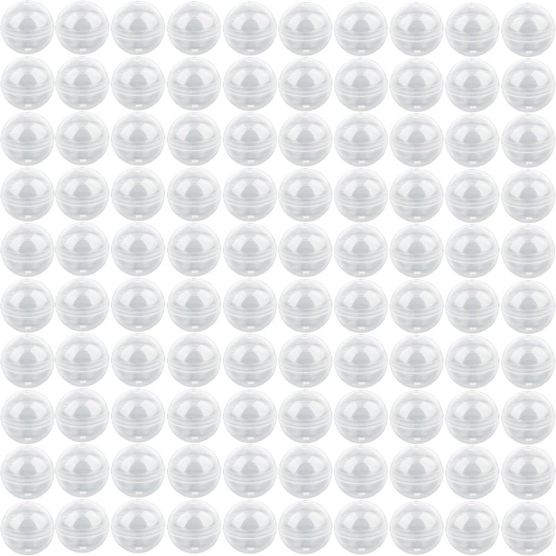 Conagel 240 Pcs Gumball Vending Machine Capsules 1.1 Inch Clear Round Capsules Empty Plastic Containers Toy Capsules for Birthday Gifts Prizes Party Favors Easter Basket Stuffers - Image 1